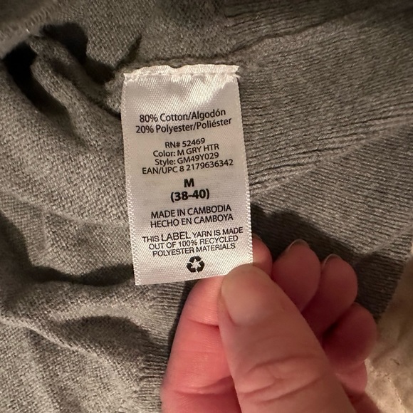 George- Size- Medium (38-40) striped two-tone men’s sweater! New! Never worn - Picture 7 of 10